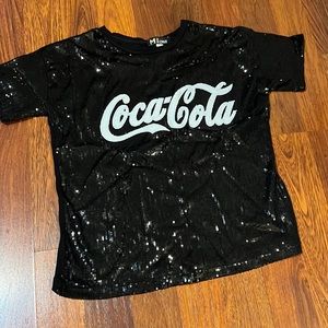 Sequins coca cola top